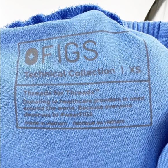✅ FIGS Yola™ Skinny Scrub Pants IN CIEL BLUE SIZE X-SMALL NURSING MEDICAL - Picture 7 of 7
